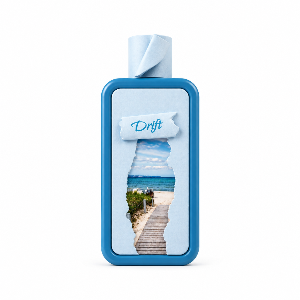 Riiffs Seasons Drift bottle centered at a smaller scale on a white background.