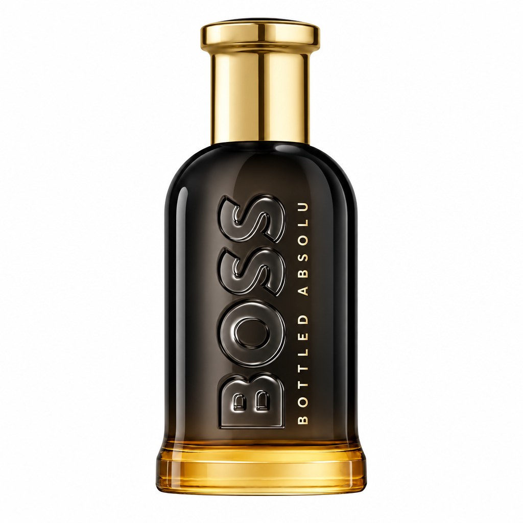 Hugo Boss Bottled Absolu bottle centered on a white background
